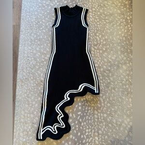 Commence Black and White Dress